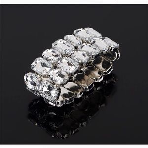 Cuff link chain statement chunky bracelet prom